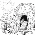 Holy Week Empty Tomb Coloring Pages 2