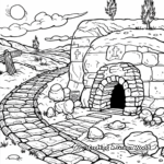 Holy Week Empty Tomb Coloring Pages 3