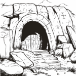 Holy Week Empty Tomb Coloring Pages 4