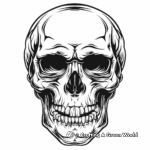 Horror Theme War Skull Coloring Pages 2