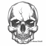 Horror Theme War Skull Coloring Pages 3