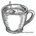 Hot Chocolate Mug Coloring Pages 1