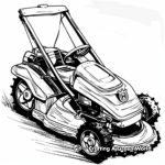 Hover Lawn Mower Coloring Pages 1