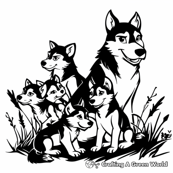 Husky Coloring Pages - Free & Printable!