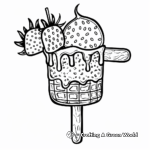 Ice Cream and Popsicle Summer Delight Coloring Pages 3