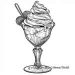 Ice Cream Sundae Coloring Pages 1