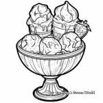 Ice Cream Sundae Coloring Pages 2