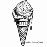 Ice Cream Sundae Coloring Pages 4