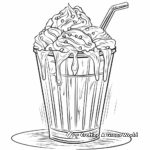 Dibujos para colorear de Copa de helado 2