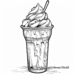 Dibujos para colorear de Copa de helado 3