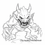 Ice Demon Coloring Pages for Fantasy Fans 2