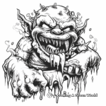 Ice Demon Coloring Pages for Fantasy Fans 3