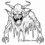 Ice Demon Coloring Pages for Fantasy Fans 4