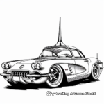 Iconic Chevy Corvette Coloring Pages for Artists 3