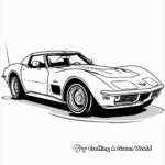 Iconic Chevy Corvette Coloring Pages for Artists 4