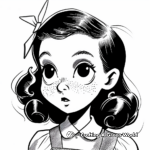 Iconic Dorothy Gale Coloring Pages 1