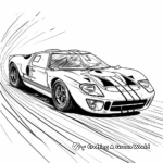 Iconic Ford GT40 Race Car Coloring Pages 2
