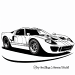 Iconic Ford GT40 Race Car Coloring Pages 4