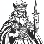 Iconic King Arthur Coloring Pages 1