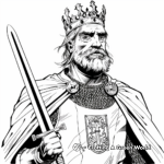 Iconic King Arthur Coloring Pages 2