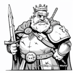Iconic King Arthur Coloring Pages 3