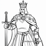 Iconic King Arthur Coloring Pages 4