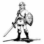 Iconic Legend of Zelda Coloring Pages 3
