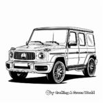 Iconic Mercedes-Benz G-Wagon Coloring Pages 1