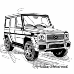 Iconic Mercedes-Benz G-Wagon Coloring Pages 2