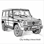 Iconic Mercedes-Benz G-Wagon Coloring Pages 4