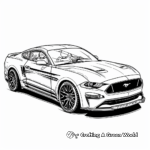 Iconic Mustang Sports Car Coloring Pages 2