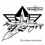 Iconic Top Gun Logo Coloring Pages 4