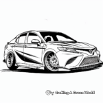 Iconic Toyota Camry Coloring Sheets 2