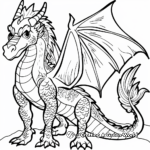 Impressive Dragon Coloring Pages 1