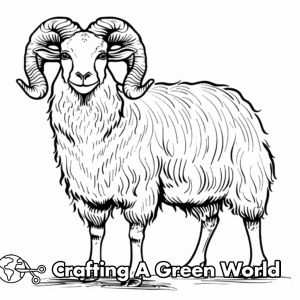 Highland Rams Printables Ram Coloring Pages - Free & Printable!