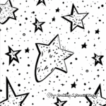 In the Night Sky: Starry Scene Coloring Pages 3