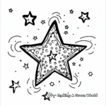 In the Night Sky: Starry Scene Coloring Pages 4