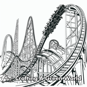 Roller Coaster Coloring Pages - Free &amp; Printable!