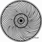 Inspiring Spiral Designed Geometric Mandala Coloring Pages 1
