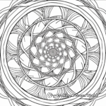 Inspiring Spiral Designed Geometric Mandala Coloring Pages 3