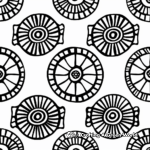 Intricate African Patterns Coloring Pages 1