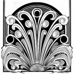 Intricate Art Deco Coloring Pages for Adults 1