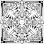 Intricate Art Deco Coloring Pages for Adults 2