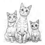 Intricate Bengal Cat Coloring Pages for Adults 3