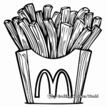 Intricate Coloring Pages of McDonald's Fries 2