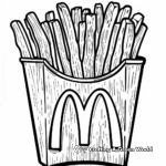 Intricate Coloring Pages of McDonald's Fries 3