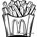 Intricate Coloring Pages of McDonald's Fries 4
