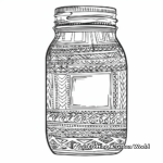 Intricate Design Empty Jar Coloring Pages 2