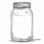 Intricate Design Empty Jar Coloring Pages 3