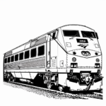 Intricate Detail Amtrak Sleeper Car Coloring Pages 3